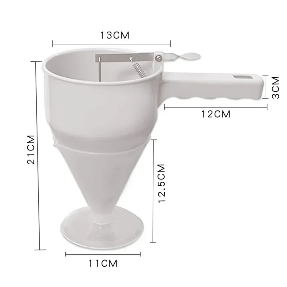 Chocolate Balls Plunger Funnel Easy To Operation ABS Cake Dispenser Pancake Batter Dispenser Pistons And Springs