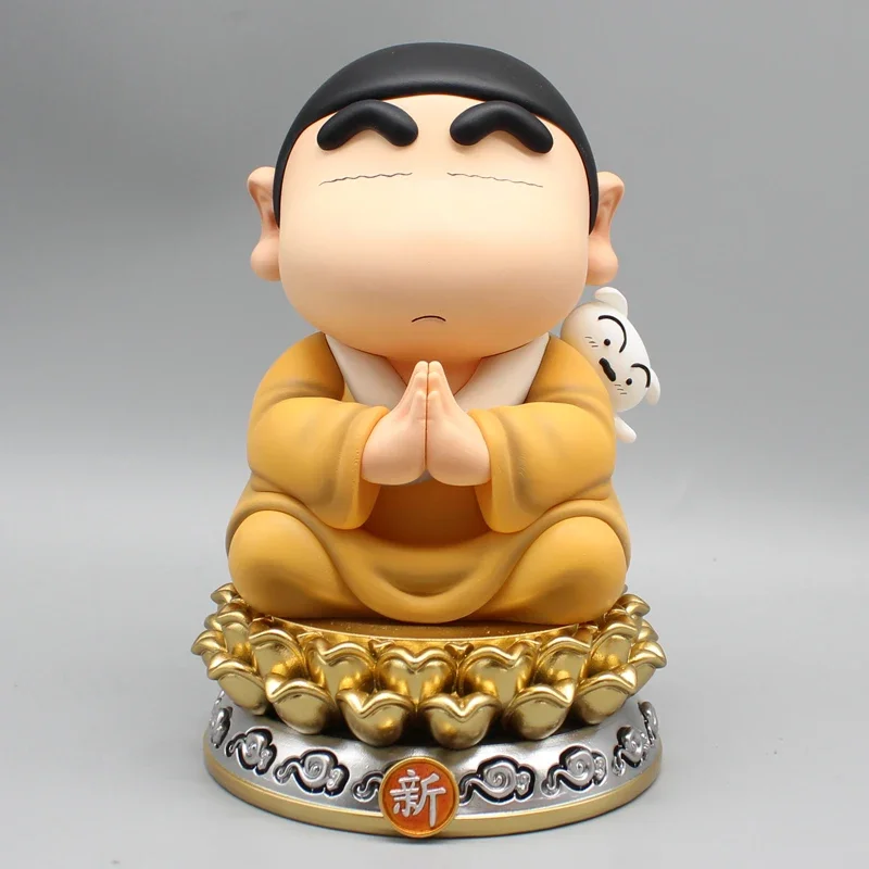 

Anime Crayon Shin-chan Cos Buddha Action Figure Toys Shin Chan Figuras Kawaii Doll Car Collection Model GK Statue Gift for Kids