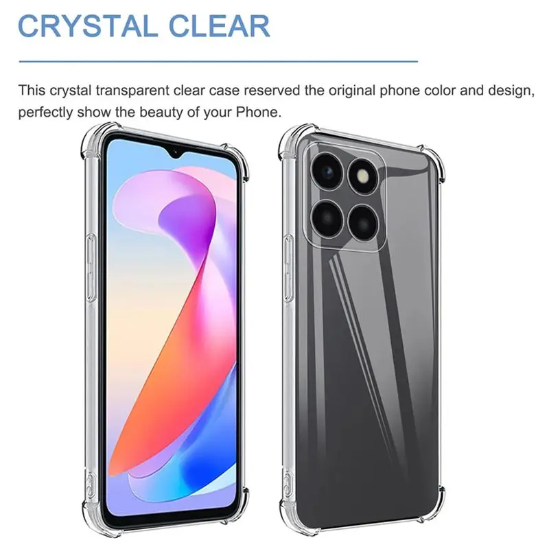Four-Corners Shockproof TPU Clear Protective Case