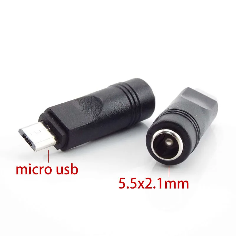 1/5x DC Female power Jack 5.5*2.1mm To mirco type c type AUSB 2.0 male Female Plug Jack Connector converter Adapter for Laptop p