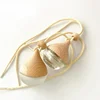 5ml Empty Pendant Auto Perfume Frosted Mini Perfume Bottles with Wood Lid Frosted Glass Bottle Essential Oil Container Portable 3