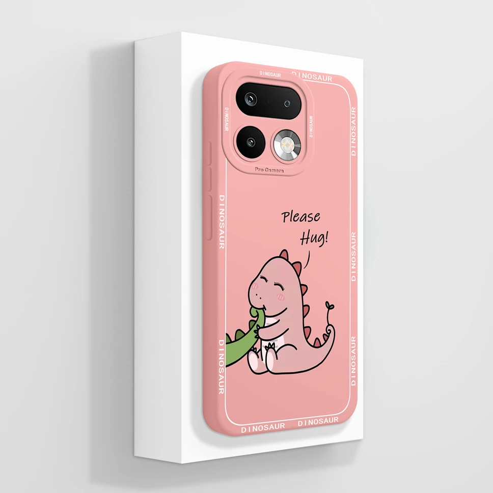 Lovely Cat Pattern Shockproof Full Coverage Liquid Silicone Phone Case