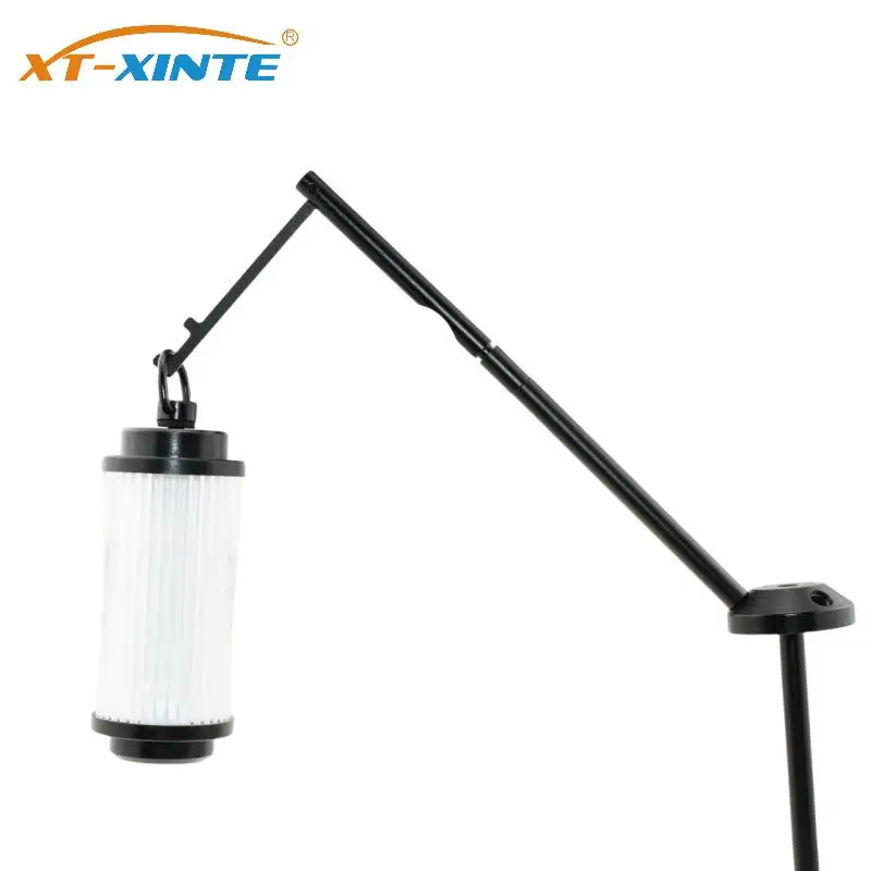 Camping Lantern Pole 1/4 Thread Light Hanger Accessories Metal Stick Holder for Hiking Outdoor Travel Picnic Folding Round Table