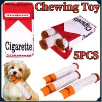 Funny Cigarettes Dog Toy Imitation Cigar Chew Toy Interactive Plush Dog Chew Toy Funny Stuffed Dog Toys Novelty for Chewing 1