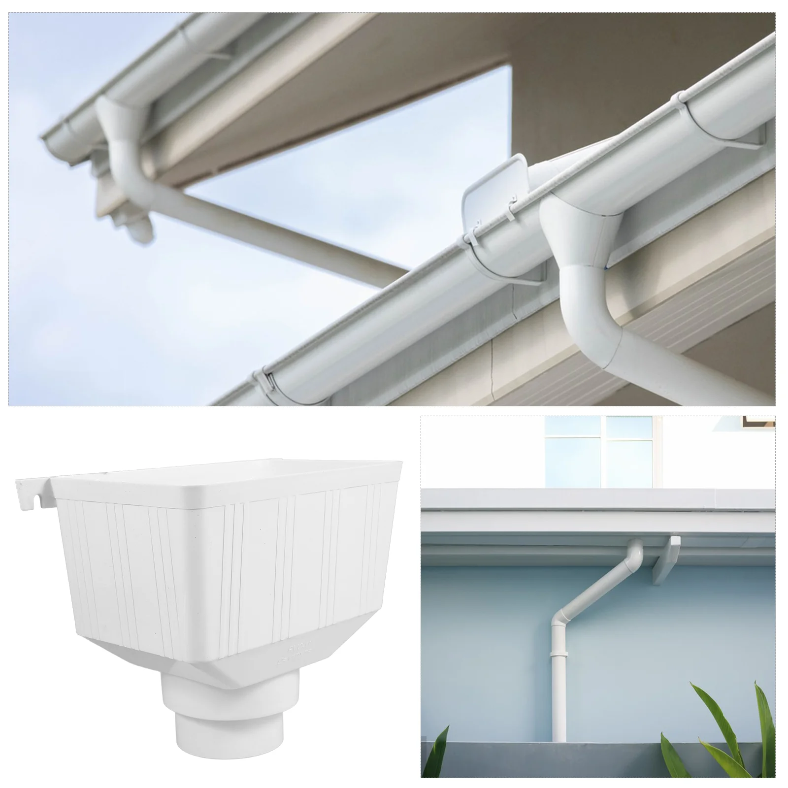 Drain Pipe Downspout Drainage Connector Universal Gutter for Rainwater Strainers Hose