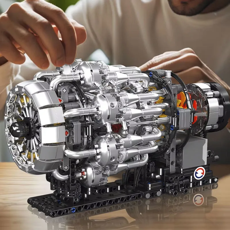 Mould King 10216 Turbojet Engine view 4