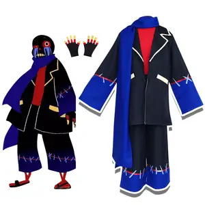  1404 Game Undertale Xtale Cross Sans Cosplay Costume Christmas  Carnival Party Long Windbreaker Jacket Hooded Shorts (Female, Custom Made)  : Clothing, Shoes & Jewelry