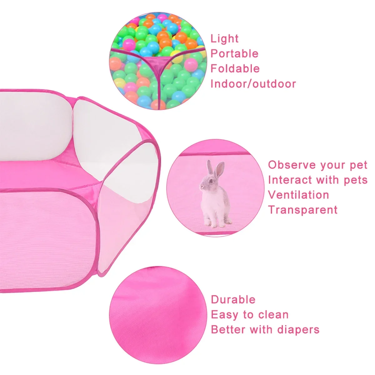Ocean Ball Pool Foldable Child Portable Cute Children Ball Pit Indoor Outdoor Game House for Kids