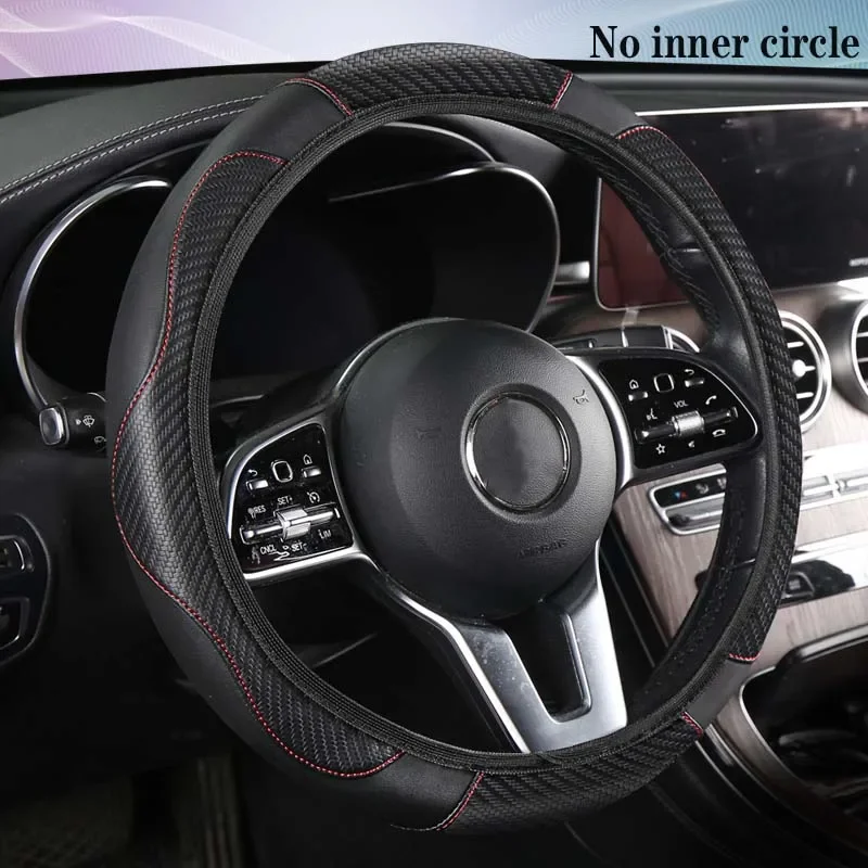 1PC Non-Slip Ring-Free Steering Wheel Cover All-Weather Auto Wheel Cap for SUV Sedan Truck