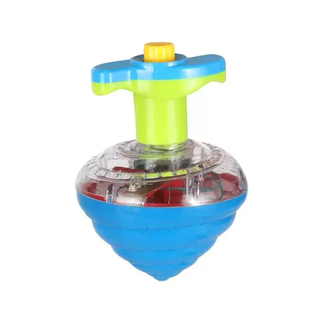 Luminous Rotating Gyro Light Up Flashing Bouncing Gyroscope Spinning Top Cool Stuff Gadget Colorful Novelties One Click Launcher 6