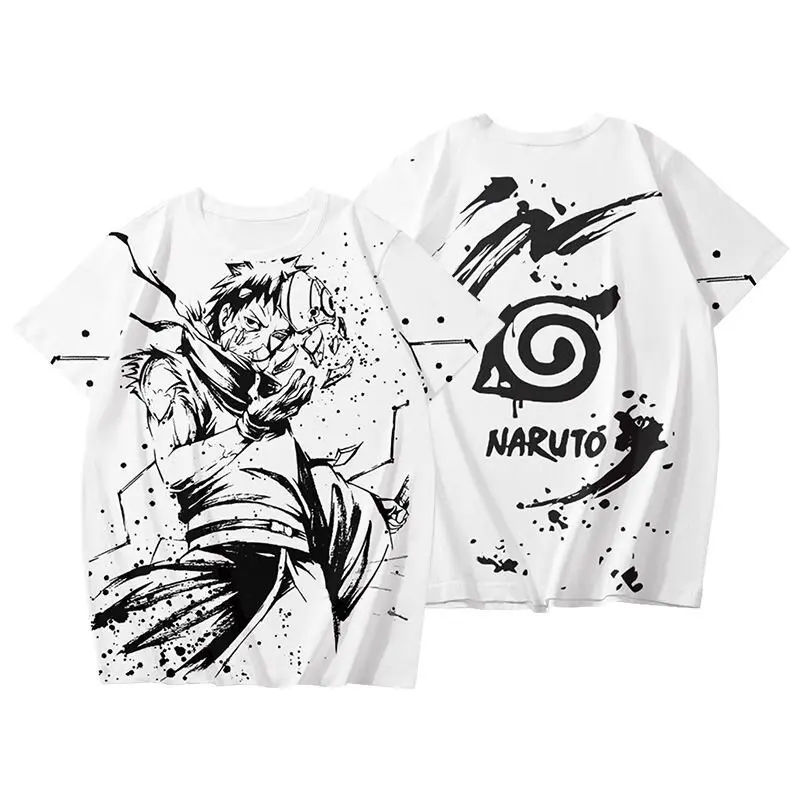 Vintage Naruto Manga 3D Print Unisex Hip Hop Graphic Tee