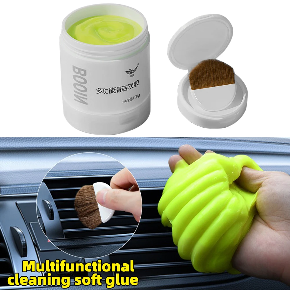Multi-functional Cleaning Gel for Cars Keyboard Gaps Plant Ingredients Safety Use Magic Slime Mud with Brush for KIA CEE Venga