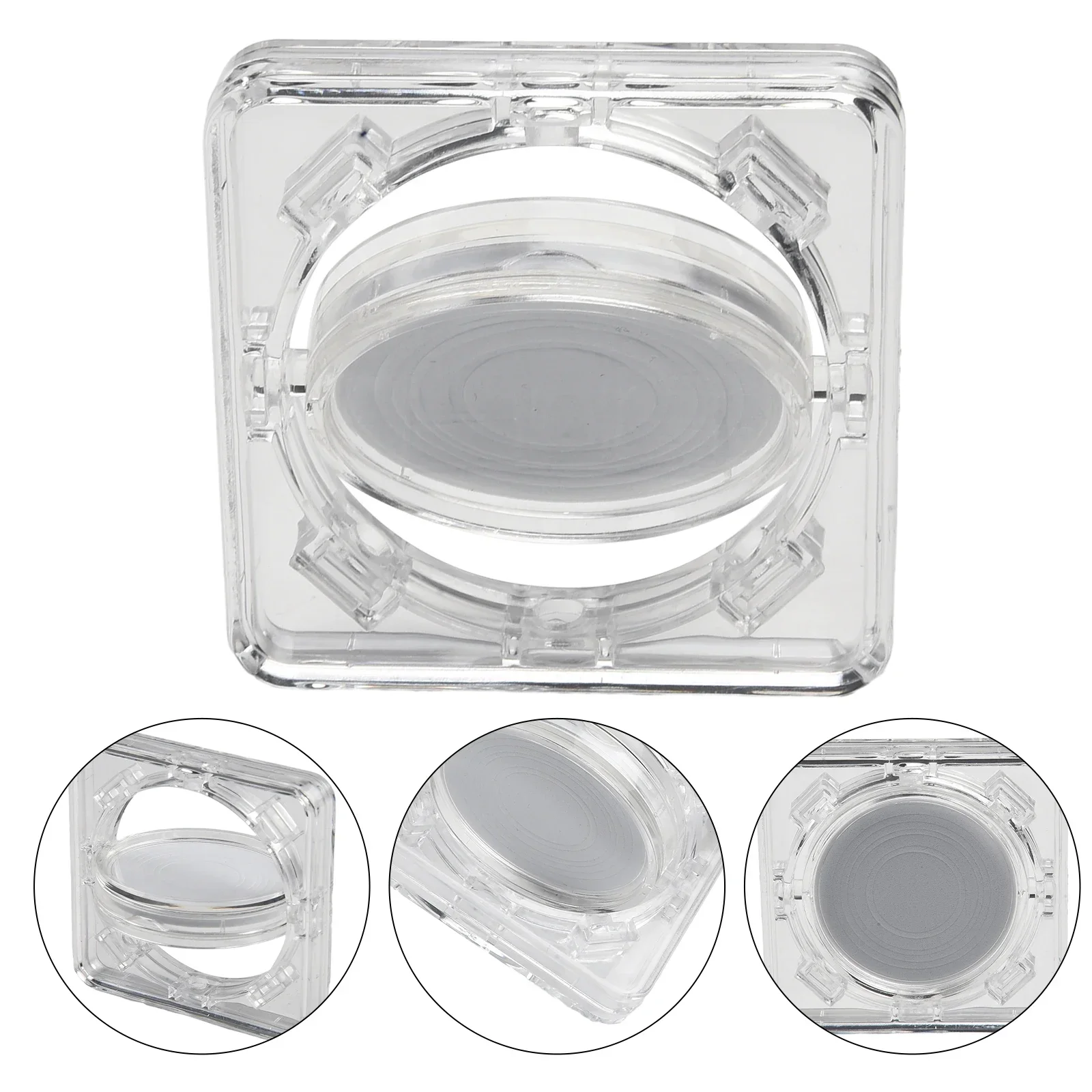New 40mm Acrylic Coin Display Case Transparent Box Commemorative Medal Protection Box Handmade Goo Card Coin Protection Box 6