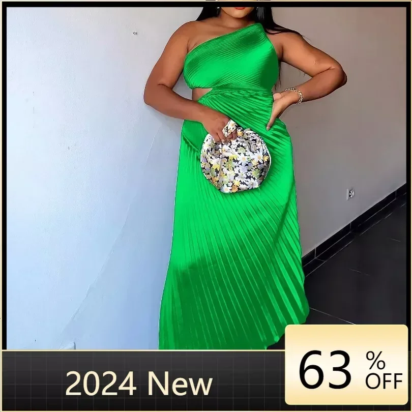 

Платья в африканском стиле для женщин, лето 2024, элегантное платье макси из полиэстера без рукавов в африканском стиле, длинное вечернее платье, африканская одежда