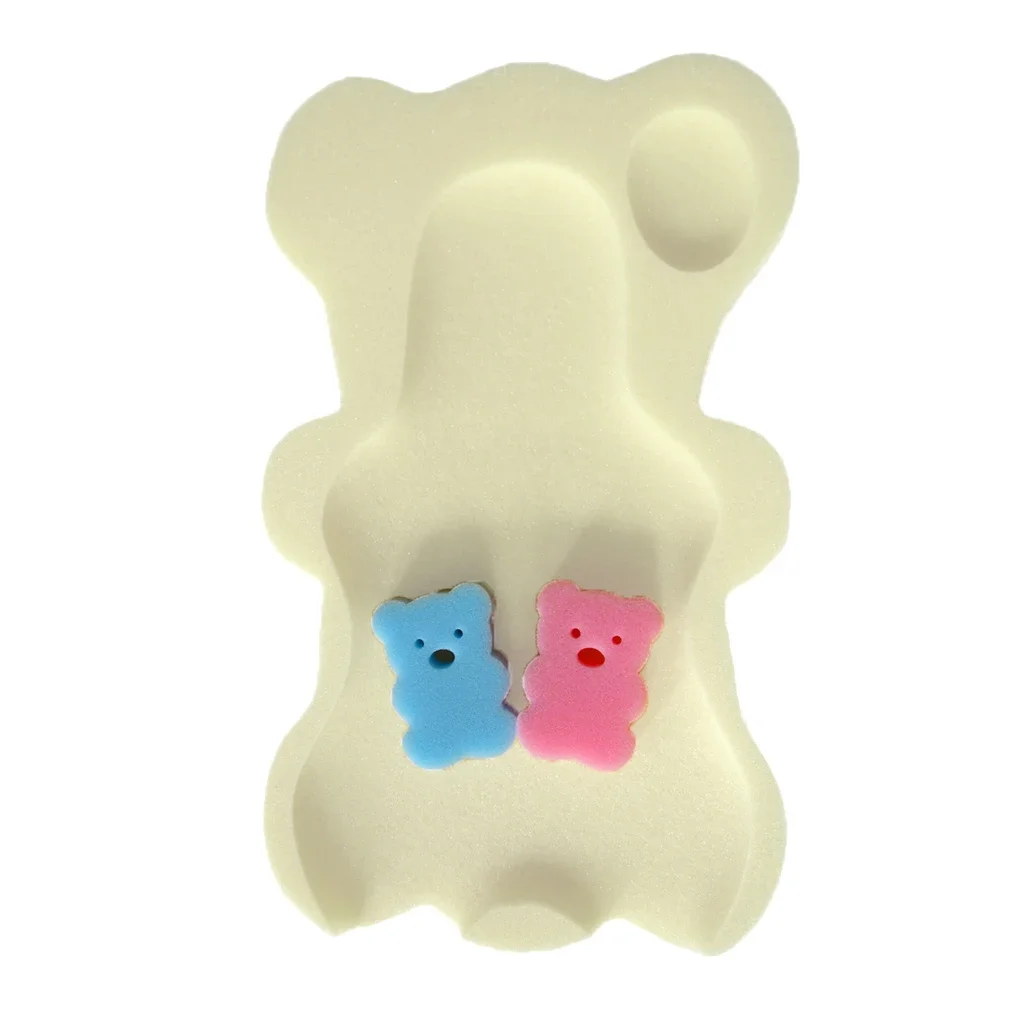 Baby Bath Tool Baby Bath Support Pad Baby Bath Seat New Sponge Baby Bath Mat Non-slip Sponge Mat Anti-skid Bathtub Infant Bath Pad Newborn Seat for Baby Care Tub