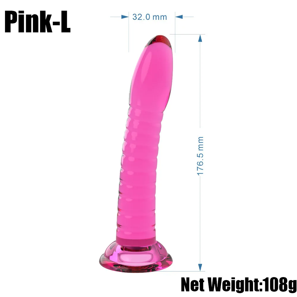 Soft Jelly Dildos Penis Suction Cup Masturbator Orgasm SM Vaginal G-Spot Massager Butt Plug Anal Trainner Crystal Dildos sex toys