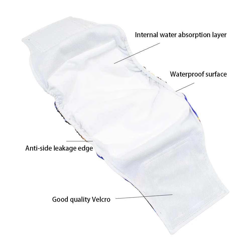 Dog Belly Band 1PC Washable Male Dog Belly Band Wrap Diapers