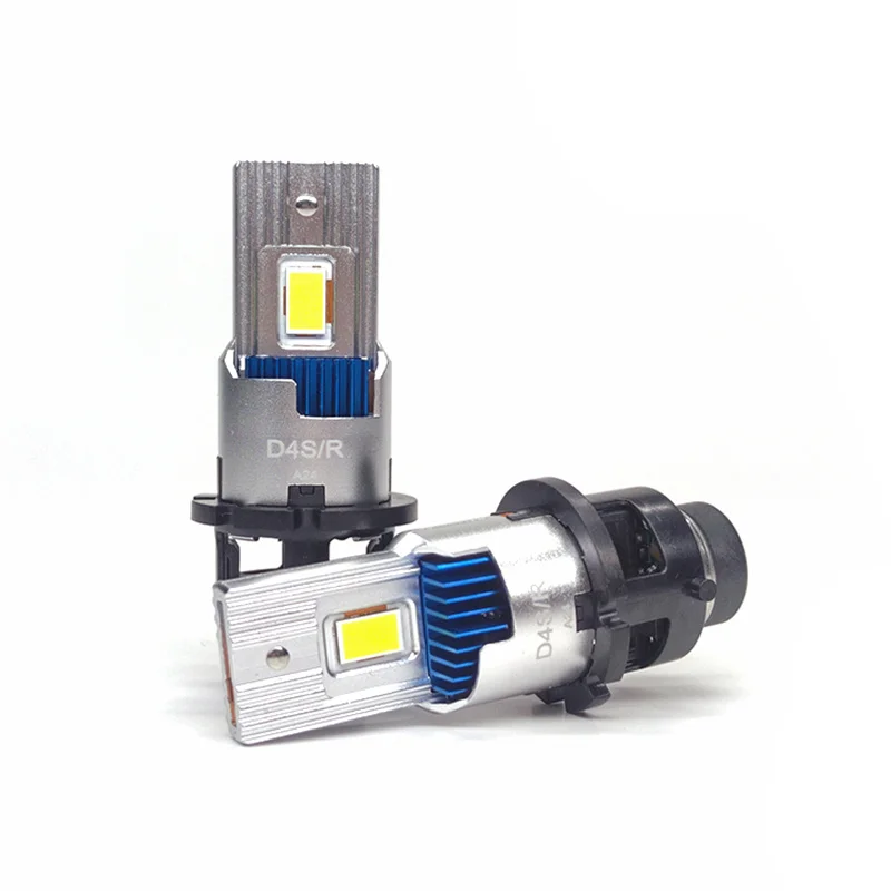 2PCS High Bright M60 1:1 LED headlights HID D2S D2R D4S D4R xenon LED bulb modification kit 6000K car lights Plug&Play 12V