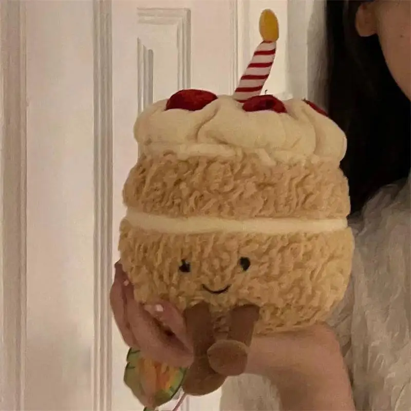 thumbnail image 1 of Peluche creativo con forma de tarta de cumpleaños de Jellycat, almohada pequeña, juguete de peluche que canta, divertido y divertido regalo de cumpleaños y Navidad, 1 of 5