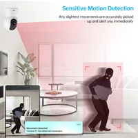 Caméra IP WiFi KERUI 5MP 8MP 4K HD, caméra de sécurité intérieure sans fil, surveillance domestique CCTV, fonctionne avec Tuya Smart, suivi automatique 6