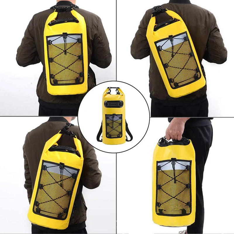 Swimming PVC Pack Dry Bag Backpack for Women Men 10L 20L Waterproof Shoulder Kayak Trekking Drifting Rafting Surfing Boating Bag 3
