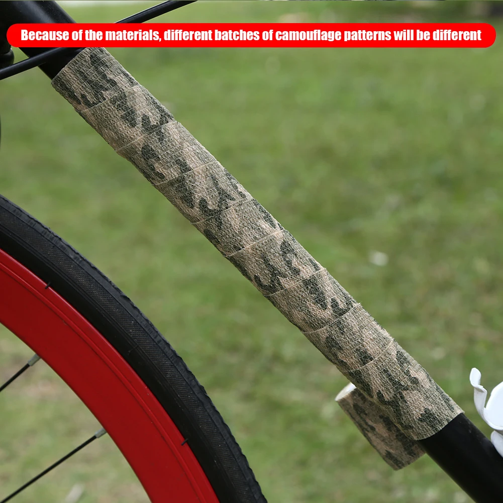 4.5m Hunt Disguise Elastoplast Camouflage Elastic Wrap Tape Self Adhesive Sports Protector Ankle Knee Finger Arm Bandage