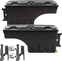 2Pcs Lockable Truck Bed Storage Box Toolbox, Compatible with 2017-2023 Ford F250 F350 Super Duty 17-23, Left Driver + Righ 1