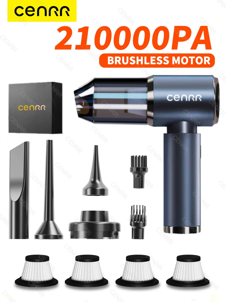 CENRR 210000PA 자동차 진공 청소기, 휴대용 진공 청소기, 미니 강력한 휴대용 무선 청소기, 송풍기 가전 제품 