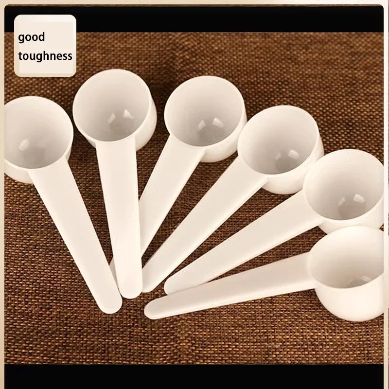 5/10pcs/set 10ml 5g Reusable Food Grade Spoon Plastic Measuring Scoop PP Measure Spoon Milk Coffee Teaspoon Milk Powder Kitchen