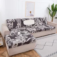 Printing Dust Proof Sofa Seat Cushion Covers Stretch Furniture Protective for Dining Room Wedding Office Corner Sofa Slipcovers 2