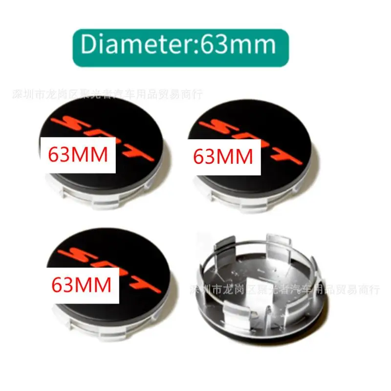 4PCS 63mm Wheels Center Hub Caps for D-odge SRT Caliber Challenger Journey Caravan Durango Nitro Car Wheel Cover Accessories