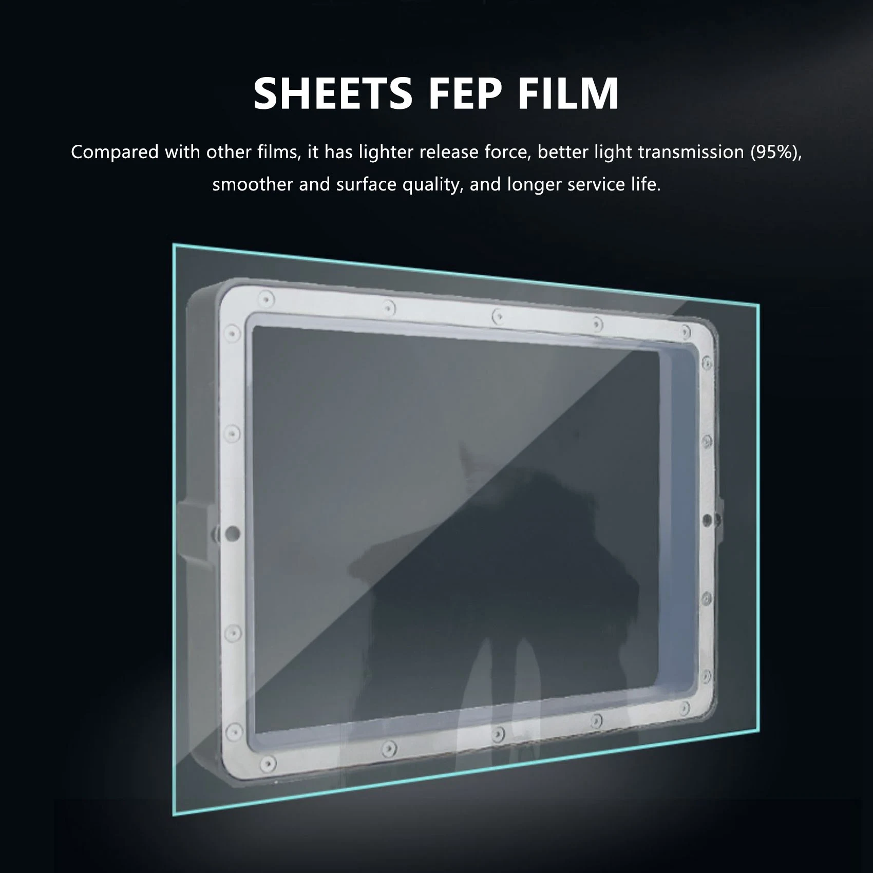 Hot sale 5 Sheets FEP Film 140X200mm x 0.1mm DLP LCD SLA Resin 3D Printer for Mars Duplicator D7, Photon