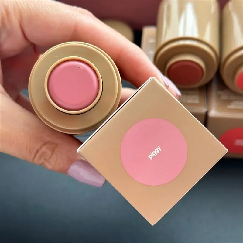 Rhod bolso blush lábio vara lábio e bochecha hidratante vara natural rouge pó blush creme batom bochecha fácil de aplicar cor 18
