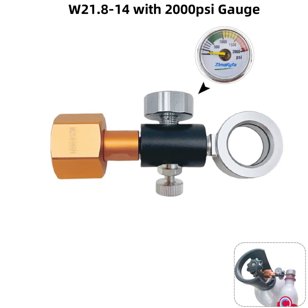 CO2 Charge Refill Adapter Station for Sparkling Water Makers