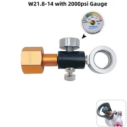 CO2 Charge Refill Adapter Station for Sparkling Water Makers (W21.8 - 14 2000psi)