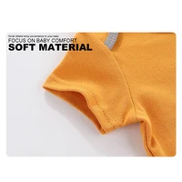 Kiddiezoom Fashion Cartoon 4-piece Summer 100% Cotton Boys and Girls jumpsuit Newborn jumpsuit set