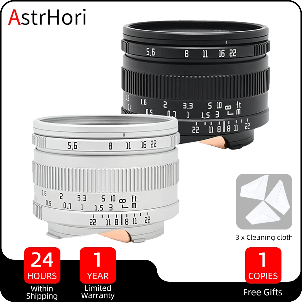 Astrhori 40Mm F5.6 M Full Frame Manuale Prime Lens Per Leica M Mount Camera M11 M240 M3 M6 M7 M8 M9 M9P M10 Mp M240P