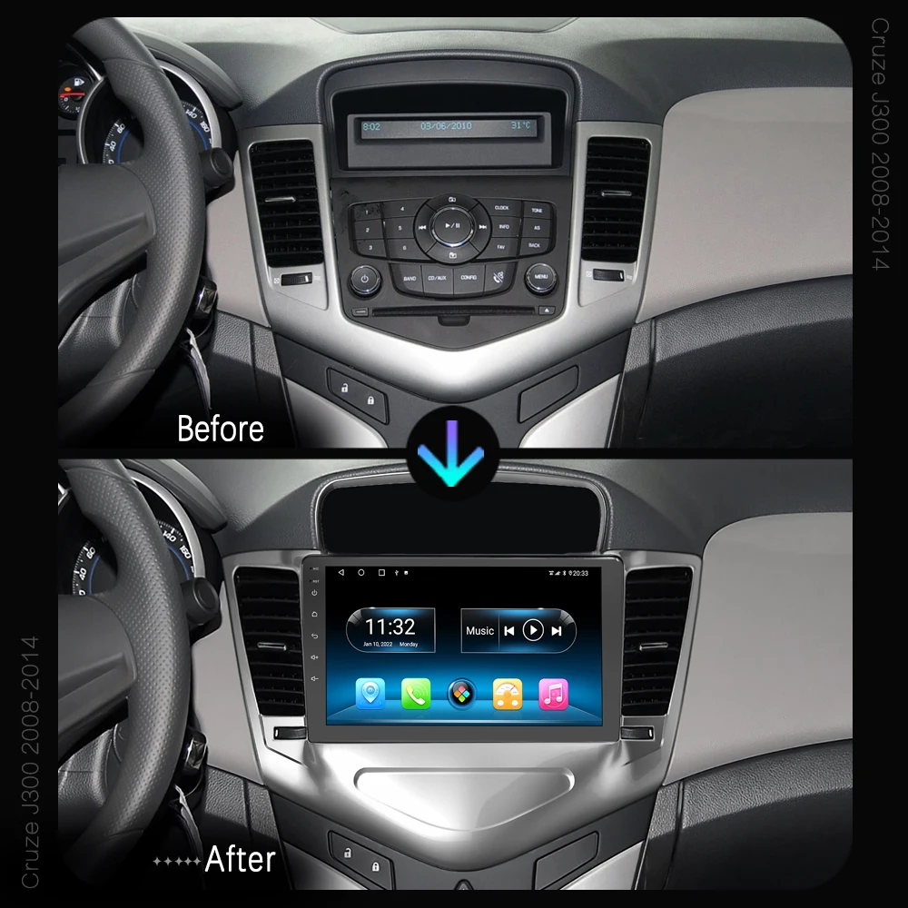 KAIER 8 Core Android 10 for Cruze J300 