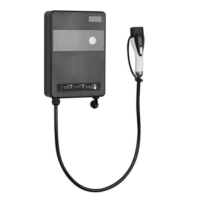 7kw Electric Car Home Max LED Light Key Power Cable RFID Card Wall-Mounted Charging Pile Type2 Fast Ev Charger  Station 2