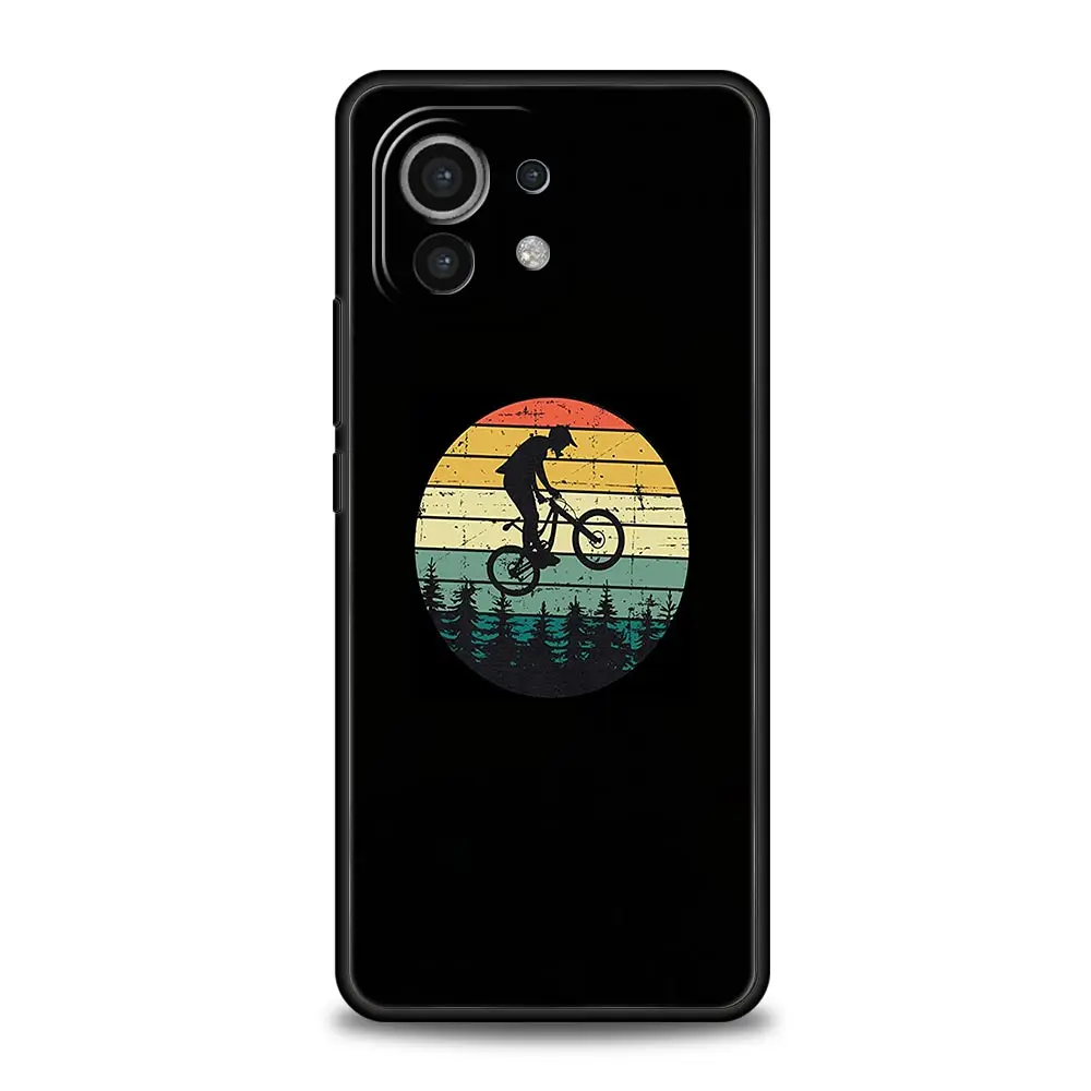 Durable Phone Case with Mountain Bike Design