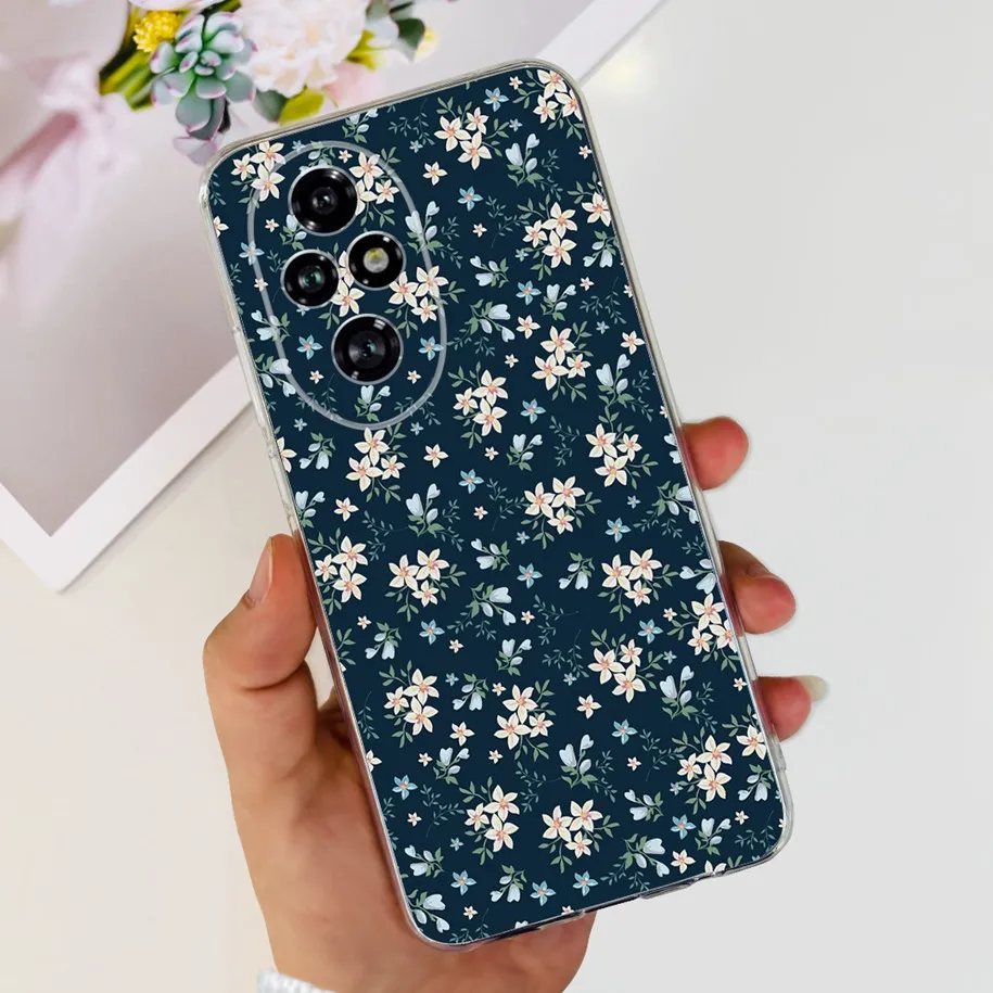 Clear Tulip Flower Soft Silicone Phone Case - Fashionable Protective Cover
