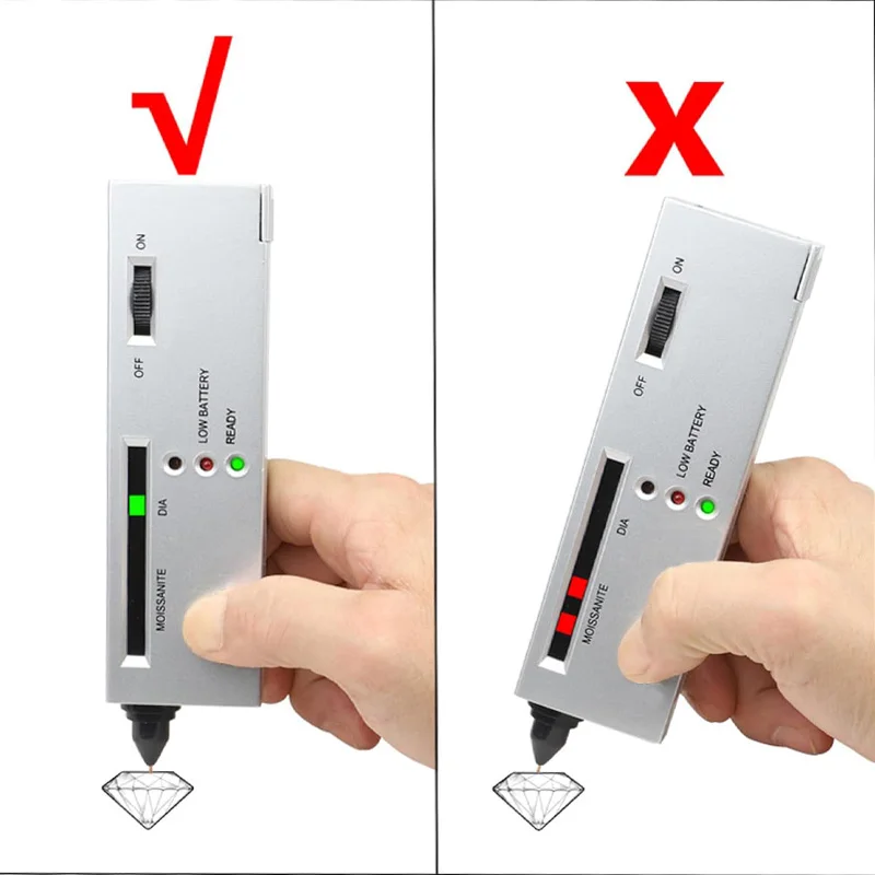 Portable Diamond Tester Tool - Quick Jewelry Gem Identification Pen for Diamond/Jade/Emerald/Crystal Testing