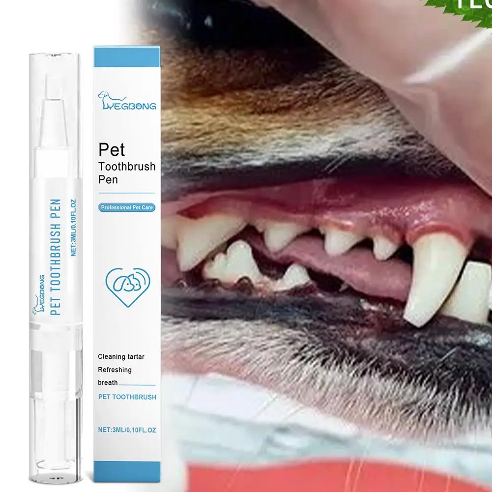 Pet Dental Pen Dog Toothbrush Pen Fresh Breath Tooth Whitening Tartar Remover Cat Oral Care Beauty Teeth Cleaning Tools