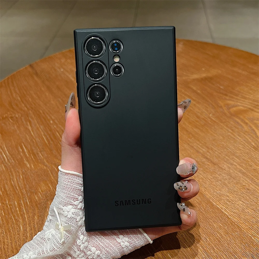 Original TPU Stoßfeste Weiche Hülle für Samsung S26 S25 S24 S23 S22 S21 Ultra Plus S25 FE Luxuriöse Flüssig-Silikon-Schutzhülle – Detail 9
