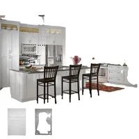 Standards RTA Solid Wood Shaker Modular Kitchen Cabinets 1