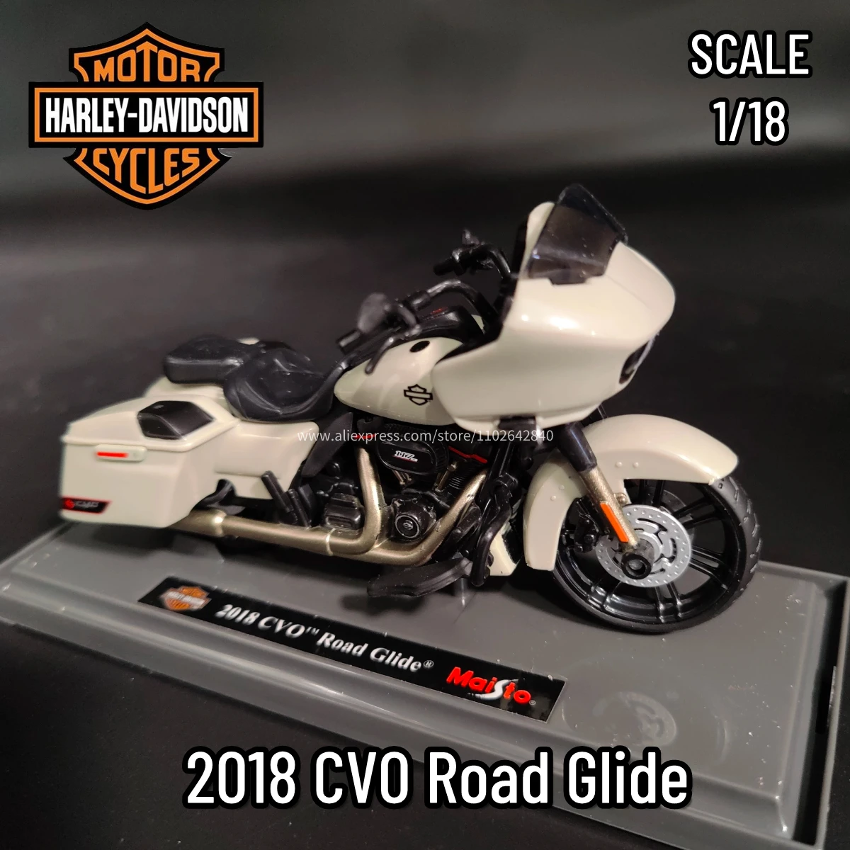 1:18 Harley-Davidson Mini Moto Replica 2018 CVO Road Glide Scale