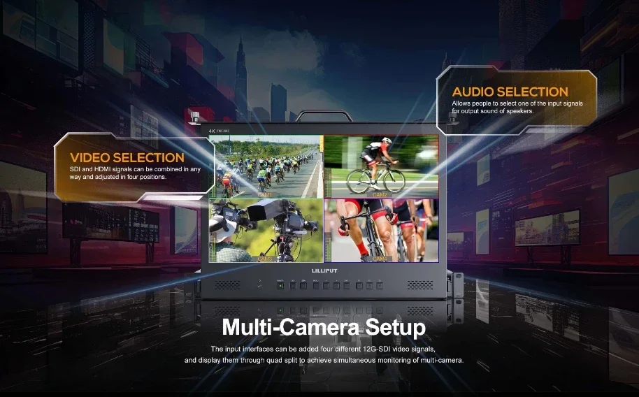 LILLIPUT RM-7025 RM-7028S RM7029S RM-503S RM1731S RM-1730S RM-0208S RM1731S-12G RM7026-12G 3RU 1RU rackmount RM Series Monitor