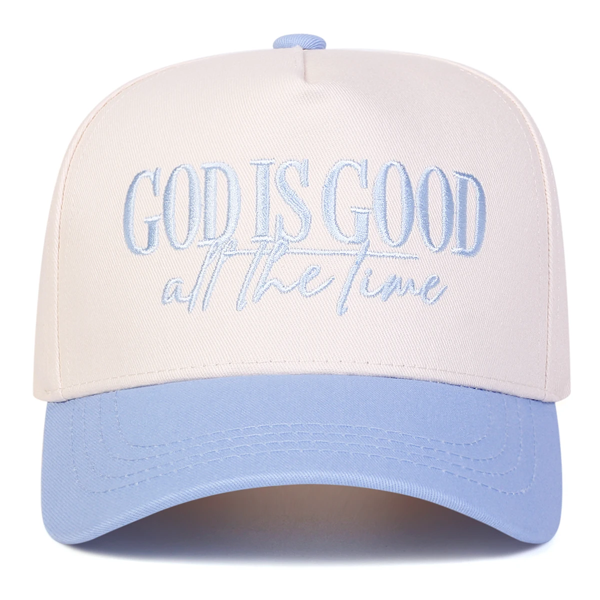 Unisex-Baseballmütze mit Stickerei „GOD IS GOOD ALL THE TIME“, für Frühling und Herbst, für den Außenbereich, verstellbar, Freizeitmütze, Sonnenschutzmütze, Sportmütze – Detail 3