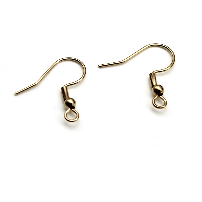 50pcs/lot 316L Hypoallergenic Stainless Steel Earring Hook Clasps Earwire  DIY Earring Findings For Jewelry Making Supplies