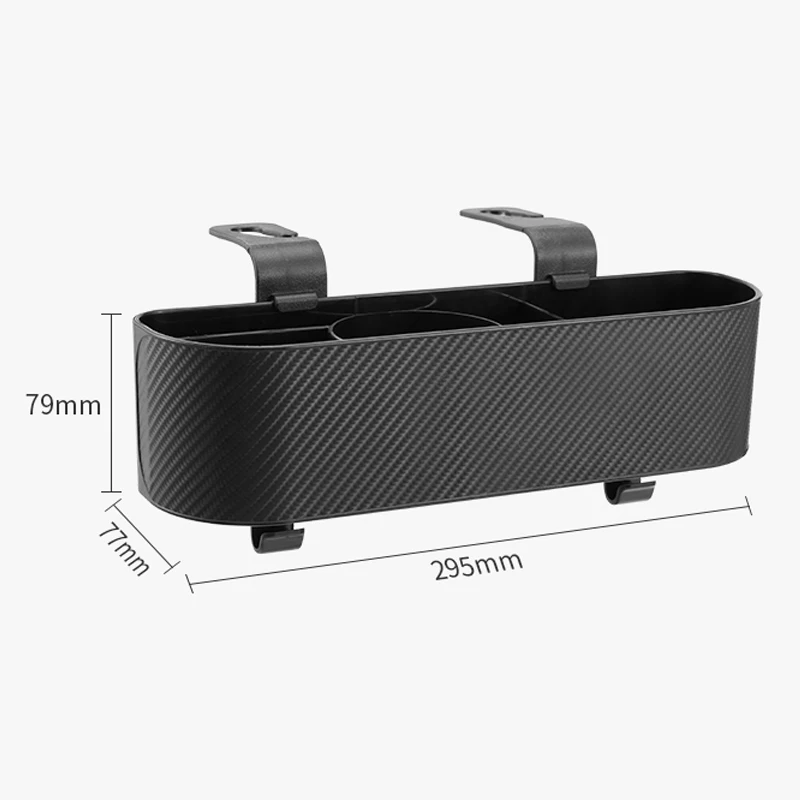 ABS Car Seat Back Storage Box with Hook Cup Holder for Universal Use